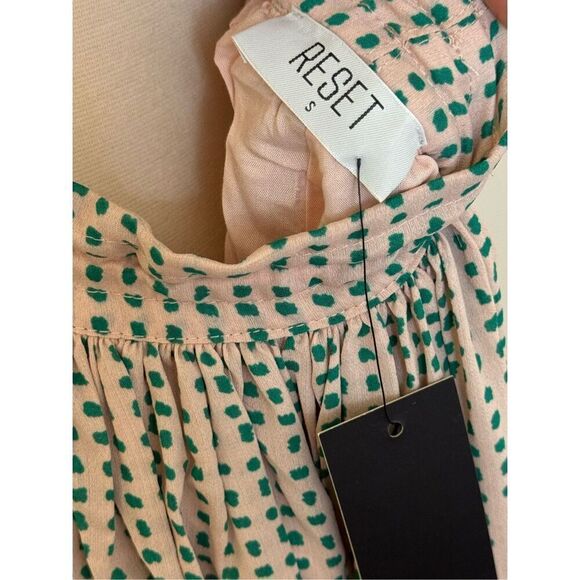 The Reset By Jane Pink Strappy Ruffle  Mini Dress S NEW - Picture 4 of 6